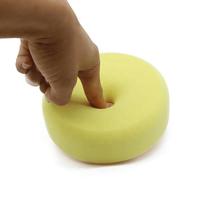 Car Waxing ISO9001 4 inch auto polishing pads 100g Yellow