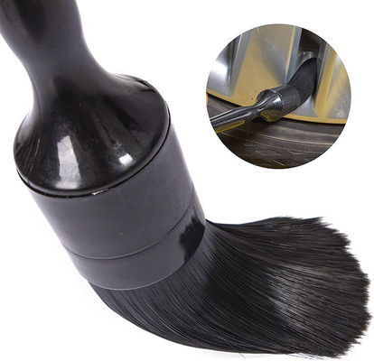 Black Nylon Pp Filament Car Detailing Brush 5 Pack For Cleaning Interior
