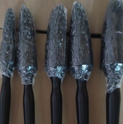 Black Nylon Pp Filament Car Detailing Brush 5 Pack For Cleaning Interior