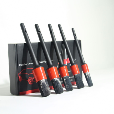 ZHENDA 5 Pack Automotive Car Detail Brush Set For Wet And Dry Use
